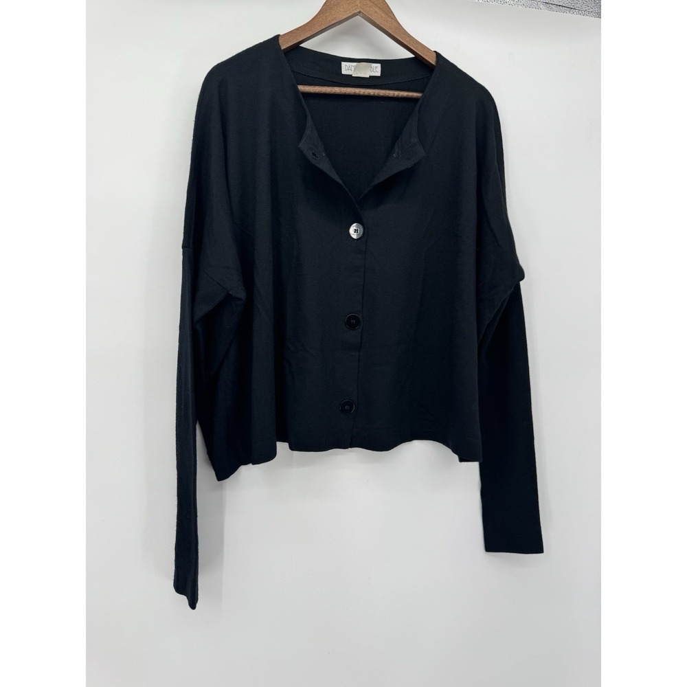 Danny Noble 100% Wool Black Minimalist One Size Fits All Capsule Clean Girl‎ VTG